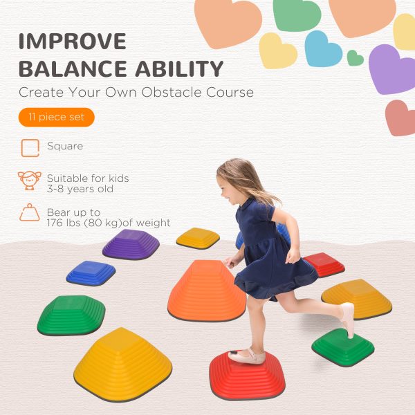 AIYAPLAY Balance Stepping Stones for Kids Indoor Outdoor Sensory Toy - Image 3