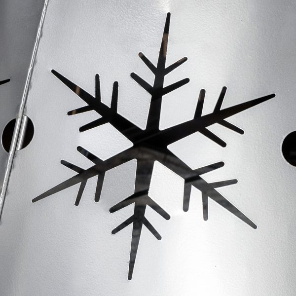 HOMCOM Christmas Tree Base Cover with Hollow Snowflake Patterns Xmas Decoration - Image 8