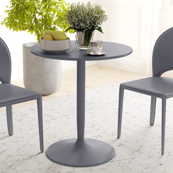 HOMCOM Round Dining Table w/ Steel Base, Non-slip Pad for Living Room - Image 7