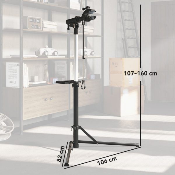HOMCOM Bike Repair Stand, Max Load 40kg, Foldable, Height Adjustable - Image 5