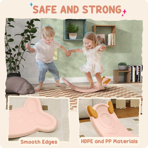 AIYAPLAY Balance Board for Kids Balance Training & Sensory Play, Pink - Image 7