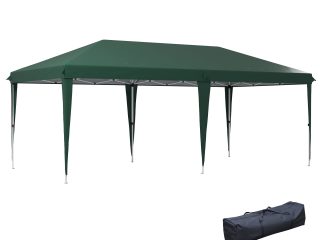 Outsunny 6 x 3(m) Pop Up Gazebo Patio Party Event Heavy Duty Canopy Green