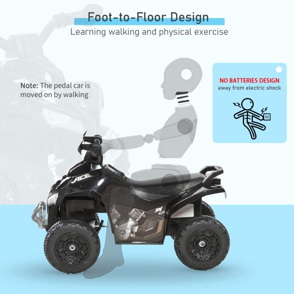 HOMCOM No Power Quad Toddler Ride on Car Foot-to-Floor Sliding - Image 6