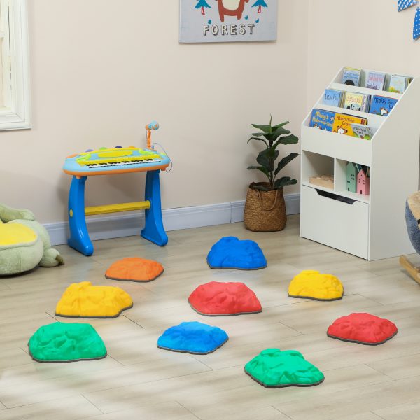 AIYAPLAY Balance Stepping Stones for Kids, 9 PCS River Stones Non-slip Bottom - Image 8