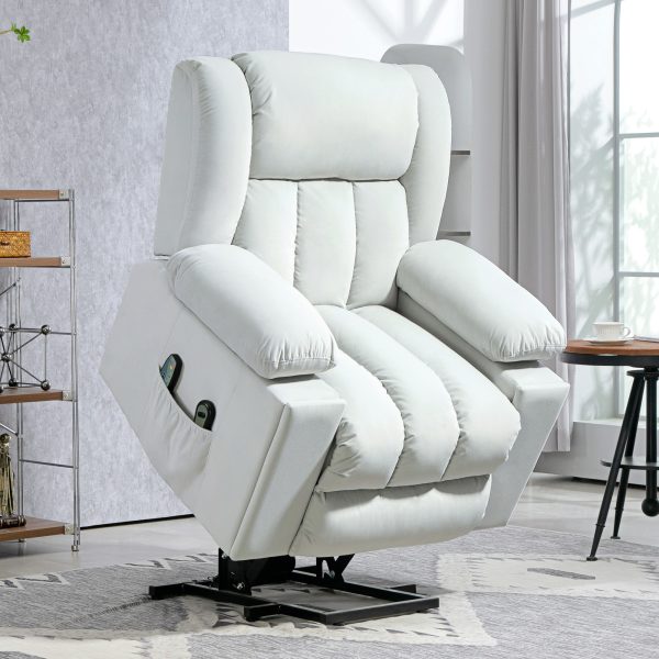HOMCOM Power Lift Recliner Chair with Vibration Massage, USB - Image 2