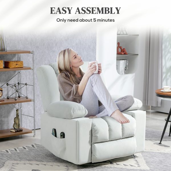 HOMCOM Power Lift Recliner Chair with Vibration Massage, USB - Image 8