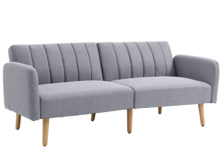 HOMCOM 2 Seater Sofa Bed w/ Adjustable Backrest for Living Room, Guest Room