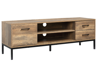 HOMCOM TV Stand for TV up to 50 Inches with Storage Coffee