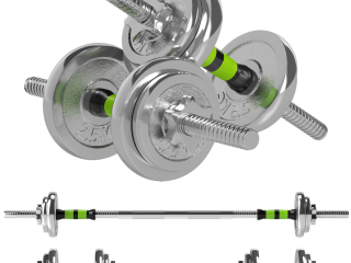 SPORTNOW 20kg 2-in-1 Adjustable Weights Dumbbells Set for Home Gym