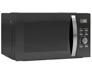 HOMCOM 23L 800W Microwave Oven with Digital Display, Auto Cook, Black