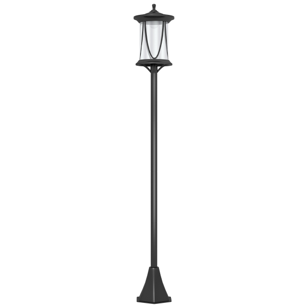 Outsunny 1.3 M LED Outdoor Street Light, Waterproof IP44, Cool White