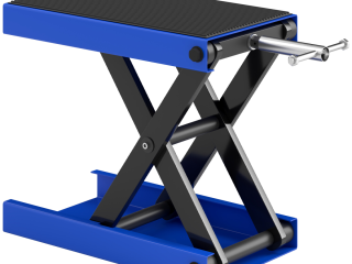 DURHAND 500KG Steel Motorbike Repair Lift X Frame Adjustment Jack, Blue