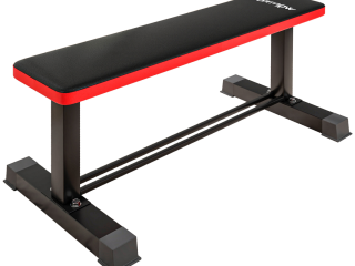 SPORTNOW Flat Weight Bench with Dumbbell Rack, 300KG Weight Capacity