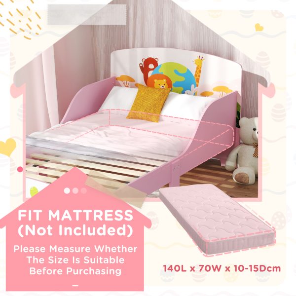 AIYAPLAY Toddler Bed, Cute Animal-Themed Kids Bed Frame, 143 x 77 x 60cm - Image 7