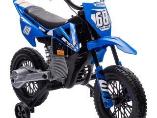 AIYAPLAY 12V Kids Electric Motorbike w/ Twist Grip Throttle, Music