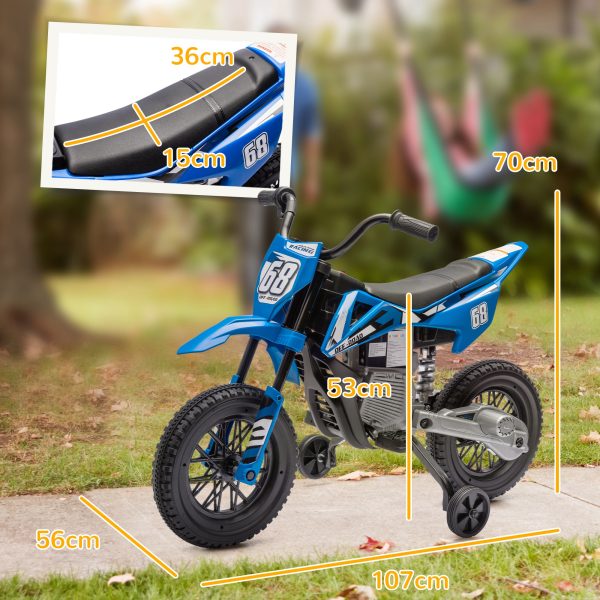 AIYAPLAY 12V Kids Electric Motorbike w/ Twist Grip Throttle, Music - Image 5