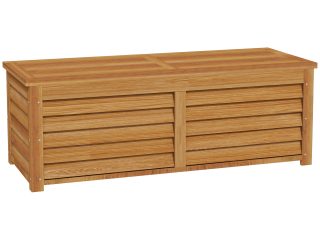 Outsunny 292L Outdoor Storage Box for Patio, Pool, Light Brown