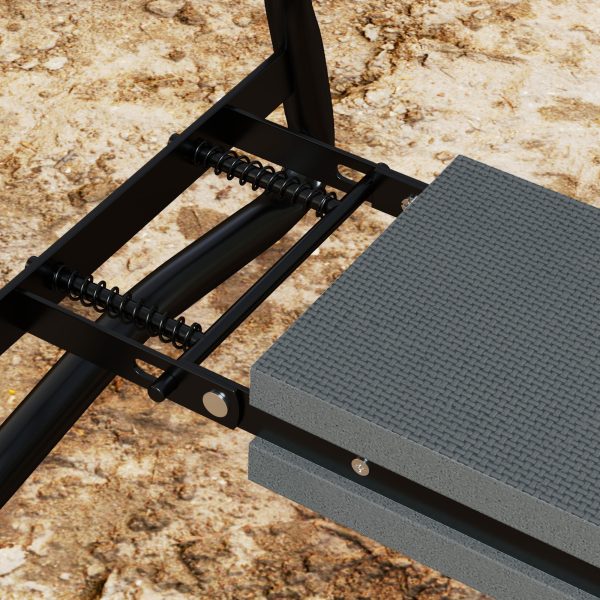 Outsunny 2 In1 Folding Garden Kneeler Foam Chair Pad Support Bench, Grey - Image 8