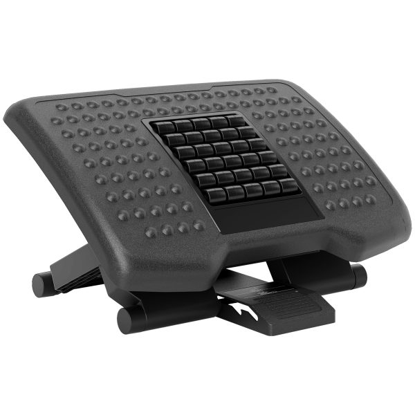 Foot Rest for Under Desk with Massage Function, Adjustable Angle and Height