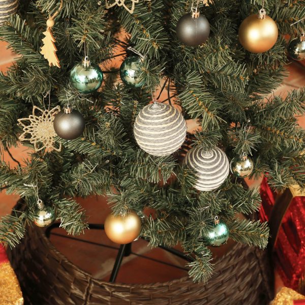 HOMCOM 5ft Artificial Christmas Tree with LED Lights and Blue Decorations - Image 6