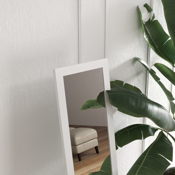 HOMCOM Full Length Mirror, Farmhouse Wall Mirror, Hanging & Freestanding - Image 8