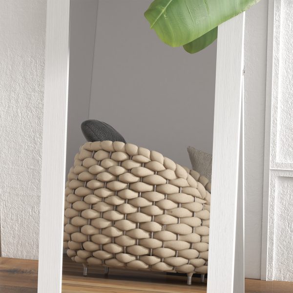 HOMCOM Full Length Mirror, Farmhouse Wall Mirror, Hanging & Freestanding - Image 6