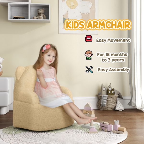 AIYAPLAY Kids Armchair, Bear Shaped Toddler Chair for Bedroom - Image 6