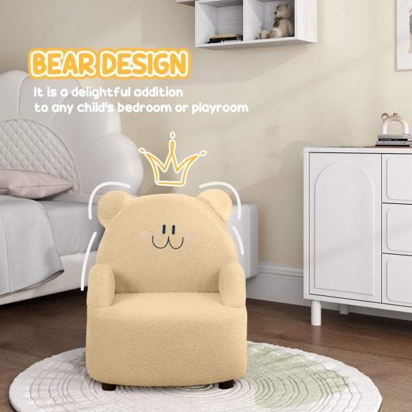 AIYAPLAY Kids Armchair, Bear Shaped Toddler Chair for Bedroom - Image 3