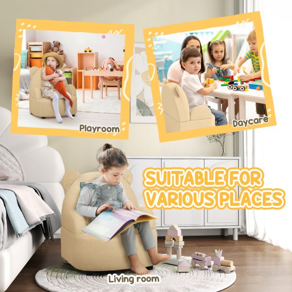AIYAPLAY Kids Armchair, Bear Shaped Toddler Chair for Bedroom - Image 7