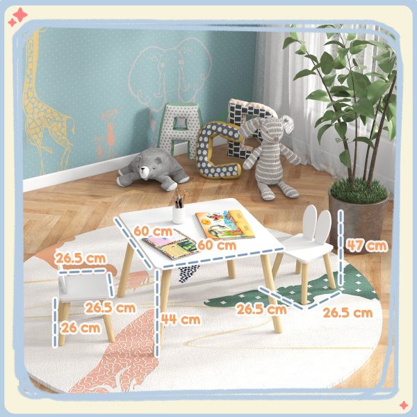 AIYAPLAY 3 Pieces Toddler Table and Chair Set for Nursery, Playroom, Classroom - Image 5