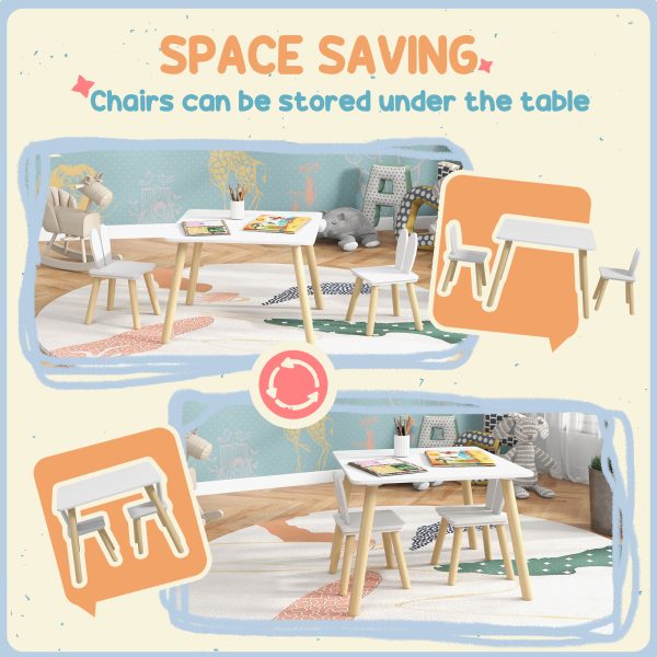 AIYAPLAY 3 Pieces Toddler Table and Chair Set for Nursery, Playroom, Classroom - Image 6