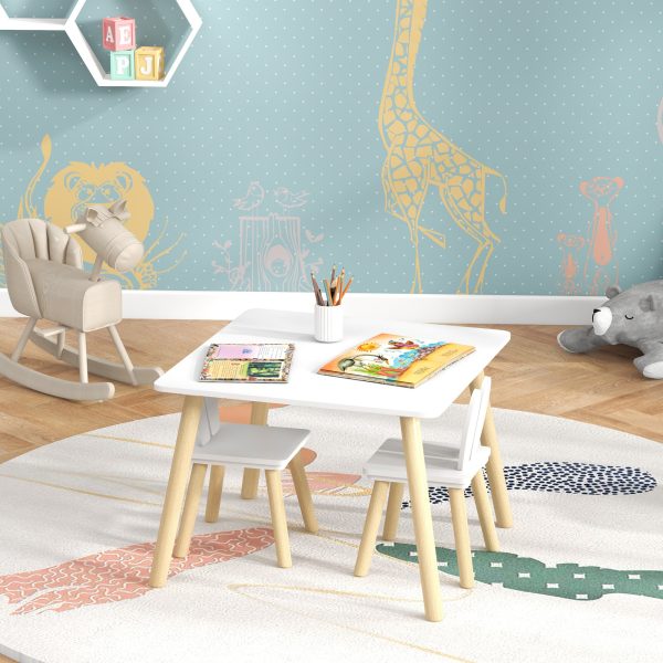 AIYAPLAY 3 Pieces Toddler Table and Chair Set for Nursery, Playroom, Classroom - Image 7