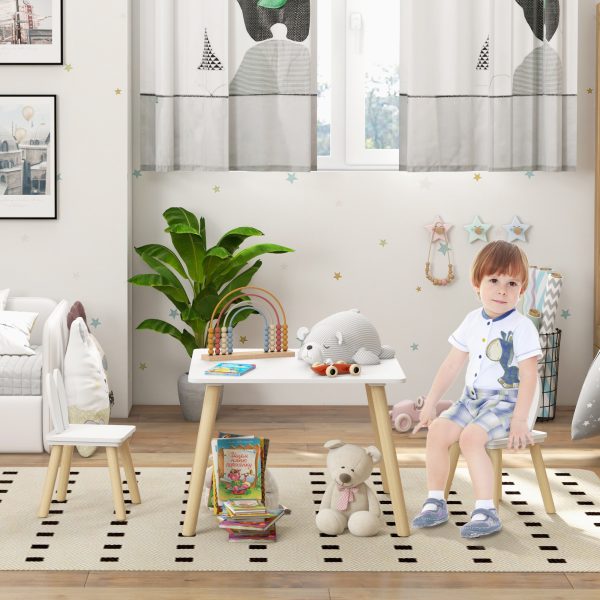 AIYAPLAY 3 Pieces Toddler Table and Chair Set for Nursery, Playroom, Classroom - Image 2