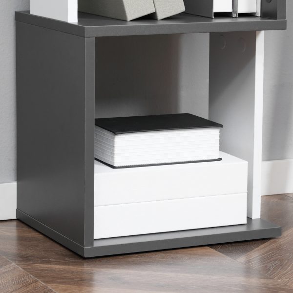HOMCOM 5-Tier Bookshelf Freestanding Bookcase Storage Shelves - Image 6
