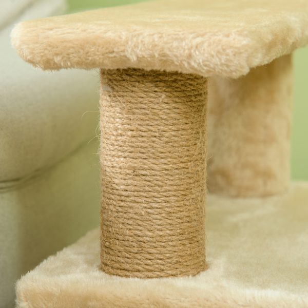 PawHut Dog Steps for Bed 4 Step Pet Stairs Cat House with Detachable Cover - Image 8