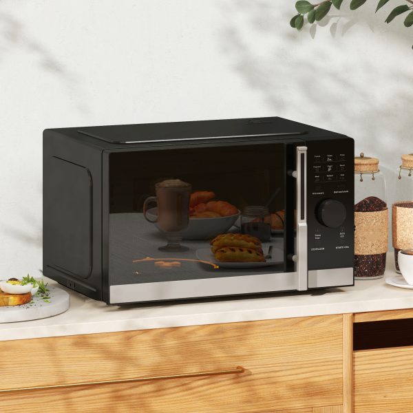 HOMCOM 23L Digital Microwave Oven with Auto Cook, 10 Levels, Eco Mode - Image 2
