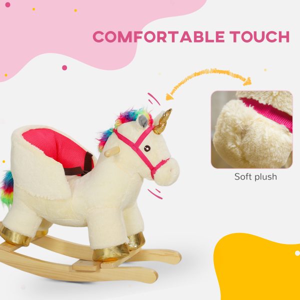 AIYAPLAY Rocking Horse Ride on Unicorn with Realistic Sound for 18-36 Months - Image 7